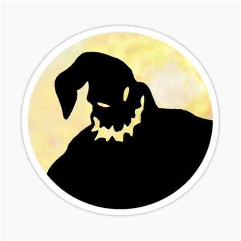 "Oogie Boogie Man in Moon" Sticker by emilykporter | Redbubble