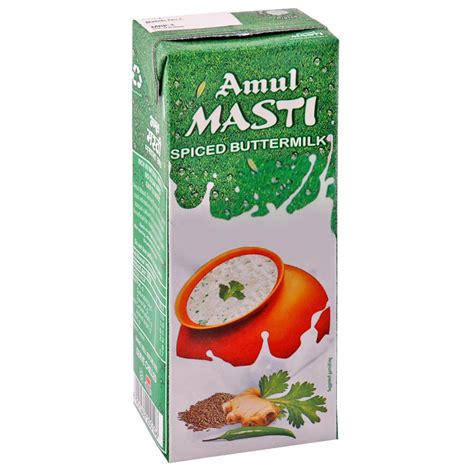 Amul Masti Spiced Buttermilk 200 ml (Tetra Pak) | Basket Hunt