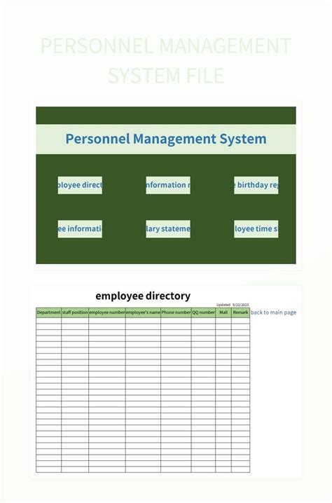 Free Personnel Management Templates For Google Sheets And Microsoft Excel - Slidesdocs