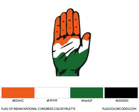 Indian National Congress flag color codes