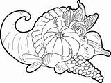 Printable Cornucopia Thanksgiving Coloring Page For Kids – SupplyMe sketch template