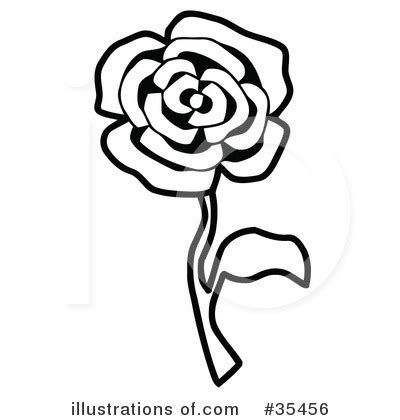 Rose Clipart #35474 - Illustration by C Charley-Franzwa