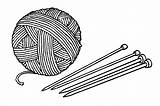 Knitting Needles Drawing At PaintingValleycom  Explore Collection Of sketch template