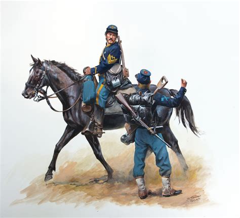 Union Cavalry, by Don Troiani. (www.dontroiani.com) Military Art, Military History, Military ...