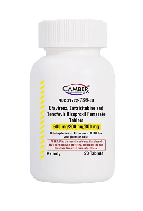 Efavirenz, Emtricitabine and Tenofovir Disoproxil Fumarate – Camber Pharmaceuticals