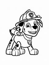 Paw Patrol Marshall Coloring Pages To Print  Paw Patrol Valentine sketch template