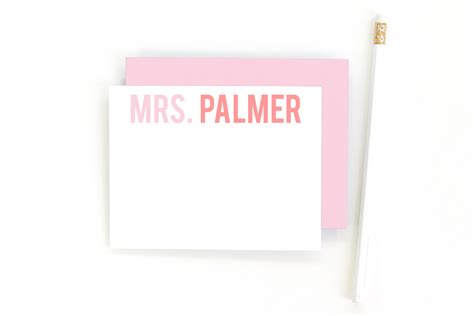 Personalized Stationery for Teachers — When it Rains Paper Co ...