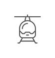 Cute smiling helicopter Royalty Free Vector Image