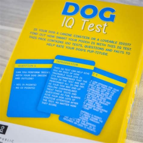 Dog IQ Test Pack of Cards | The Gift Experience