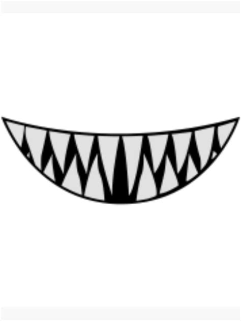 Sharp Teeth Smile Drawing – modernbeatniks