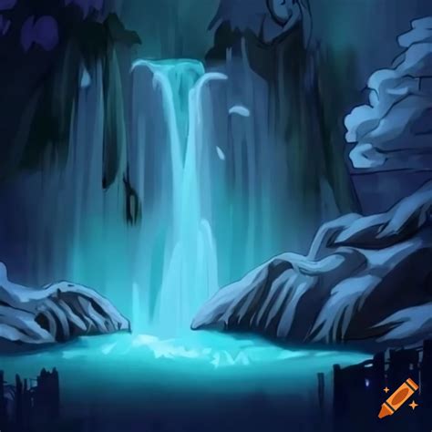 Waterfall scene from undertale