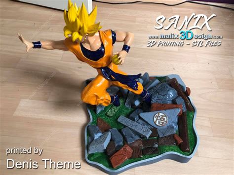 3D Printed Goku by Sanix3i | Pinshape