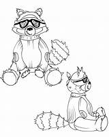 Free Printable Raccoon Coloring Pages For Kids sketch template