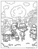 Animal Crossing New Horizons Villagers Coloring Pages At  sketch template
