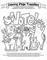 Vote Coloring Pages  Nation sketch template