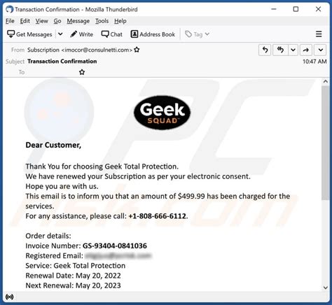 Geek Squad Email Scam - Removal and recovery steps (updated)