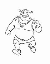 Shrek The Ogre Coloring Page sketch template