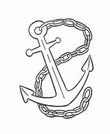 Navy Anchor Coloring Pages sketch template