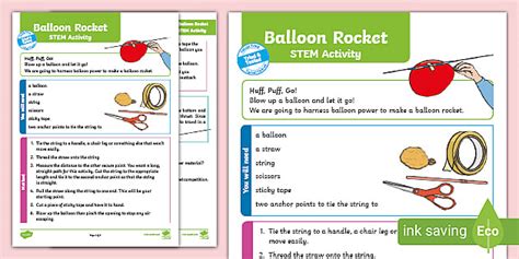 Balloon Rocket STEM Activity (l'insegnante ha fatto)