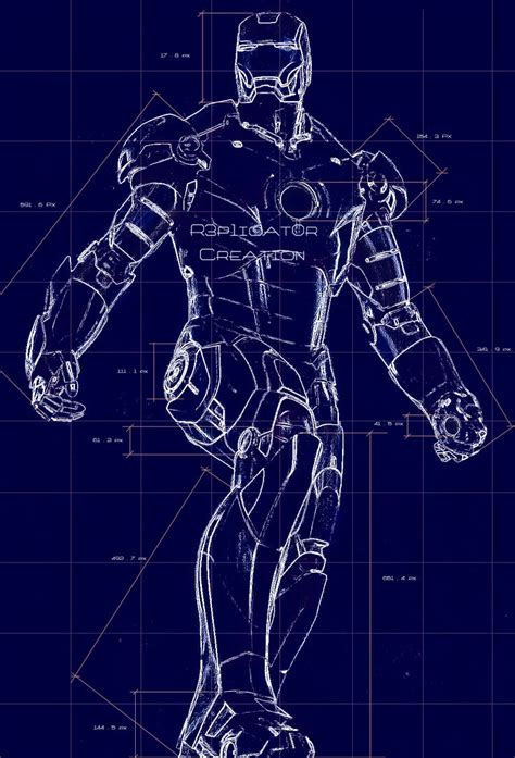 ironmanactionfigure: Iron man Suit Blueprints