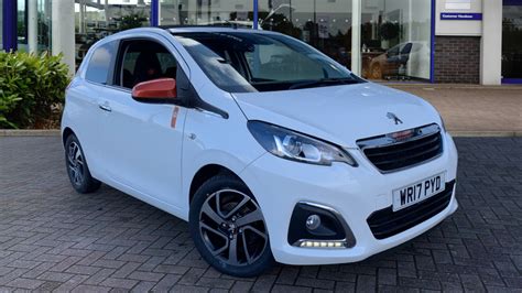 Used Peugeot 108 Convertible 1.2 PureTech Roland Garros Top! 3dr Manual White WR17PYD | Used ...