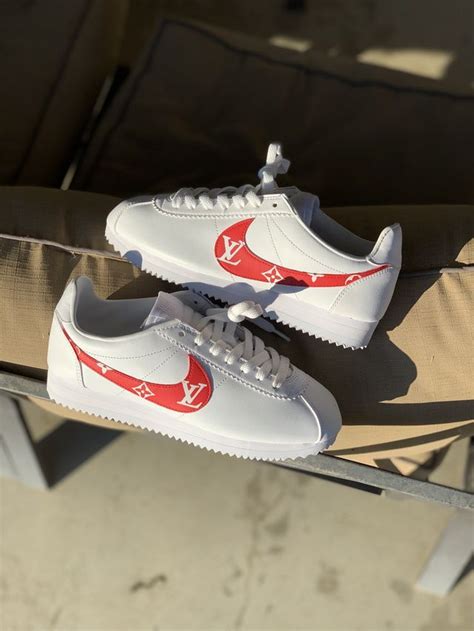 Nike Cortez (Red) LV shooshes in 2020 (With images) | Nike cortez red ...