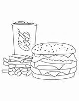 Hamburger Coloring Pages  Best For Kids sketch template