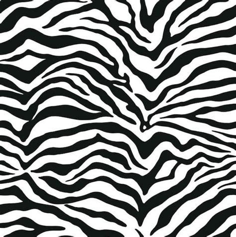 Black and White Zebra Print Wallpaper Playful and Exotic | Etsy