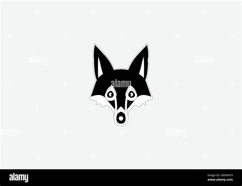 minimal style Cross Fox icon illustration design Stock Vector Image & Art - Alamy