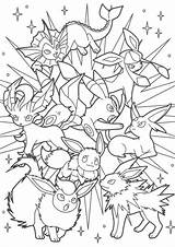 Pokemon Eevee Coloring Pages sketch template