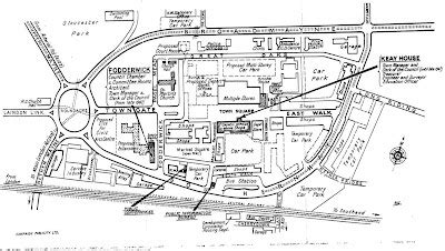 Basildon's Heritage Trail: Publicity Map of Basildon - Mid 60's