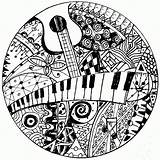 Adult Coloring Page Music  Home sketch template