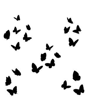 Butterfly Clip Art Silhouette Image Vector Graphics - Butterfly - Clip Art Library