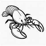 Lobster outline Black And White Cute coloring Book  Premium AI sketch template