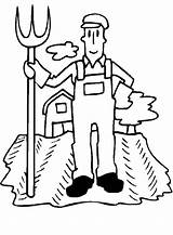 Farmer Coloring Pages  Coloring Home sketch template