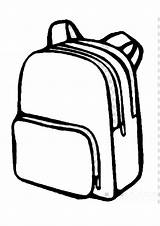 School Bag Coloring Backpack Pages Bags Drawing Girl Kindergarten  sketch template