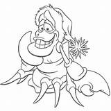 Sebastian Disney Christmas coloring Page  Download Print Or Color sketch template