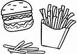 Fast Food coloring Page  Free Printable Coloring Pages sketch template