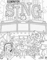 Sing Coloring Pages  Best For Kids sketch template