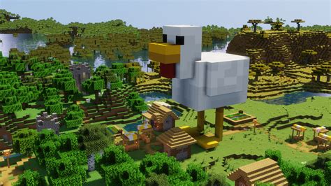 Chicken Mob Statue Minecraft Map