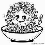 Spaghetti Coloring Pages  Free & Printable sketch template
