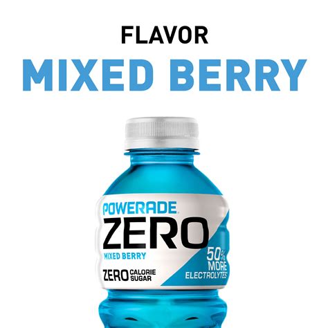 POWERADE Zero Sugar Mixed Berry Sport Drink, 20 fl oz, 8 Count in Cambodia at KHR 86223, Rating: 4.6