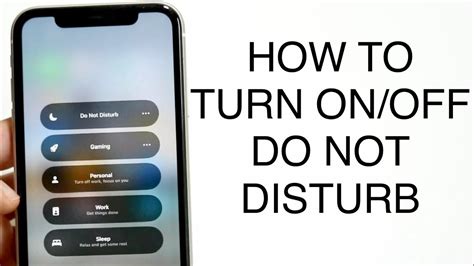 Turn Do Not Disturb On or Off on Your iPhone