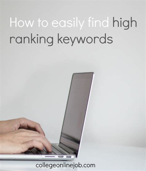 How to easily find high ranking keyword - The Marketing Blog