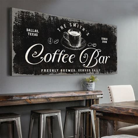 Coffee Sign Coffee Bar Decor Kitchen Coffee Station | Etsy