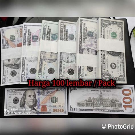 Promo Uang Mainan Dolar / Dollar Amerika Isi 100 / Uang Seserahan ...