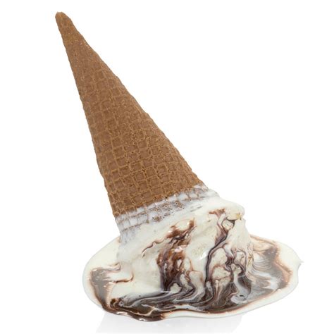 Fake Melted Ice Cream Cone Spill