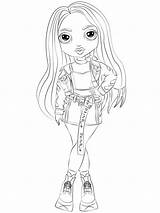 Skyler Bradshaw Rainbow High Coloring Page  Free Printable sketch template