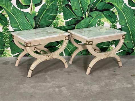 Neoclassical Revival Dorothy Draper Style End Tables or Footstools For Sale at 1stDibs