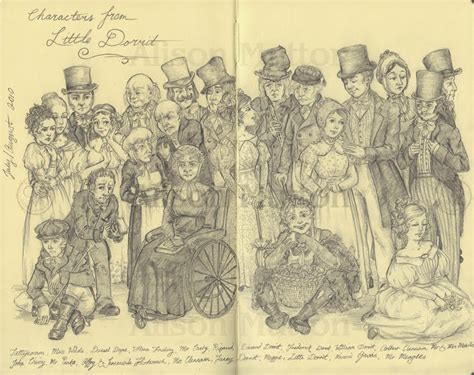 Alene Illustration: Sketch: Little Dorrit Characters